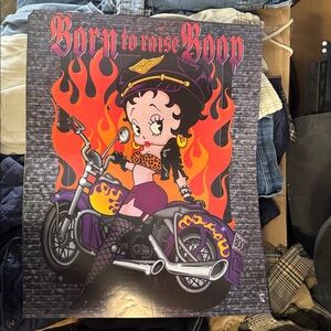 Vintage 2000 Betty Boop Poster.  Deadstock.